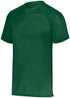 Augusta Sportswear Youth Attain Wicking Two-Button Baseball Jersey (1566), Color 'Dark Green'